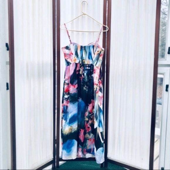 Corey Lynn Calter Anthro Watercolor Floral Dress - Picture 6 of 8